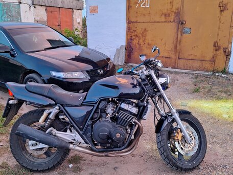 1995 Honda CB 400 Super Four, чёрный, 260000 рублей, вид 2
