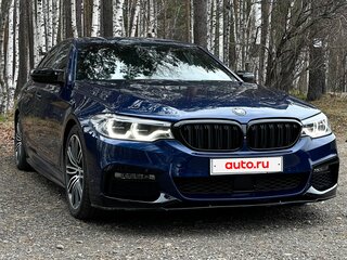 2017 BMW 5 серии 520d VII (G30/G31/G38), синий, 3050000 рублей, вид 5