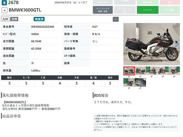 2014 BMW K 1600 GTL, коричневый, 1199000 рублей - вид 10