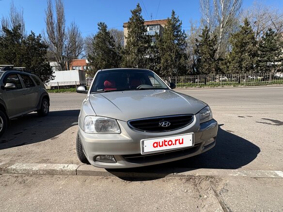 2007 Hyundai Accent ТагАЗ II, бежевый, 470000 рублей - вид 1