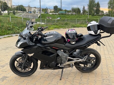 2011 Kawasaki ER-4F (Ninja 400R), чёрный, 380000 рублей, вид 3