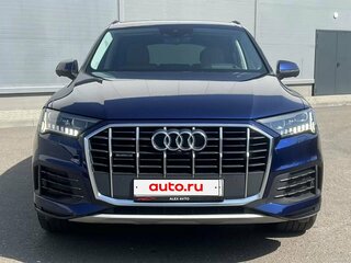 2022 Audi Q7 45 TDI II (4M) Рестайлинг, синий, 6190000 рублей, вид 2
