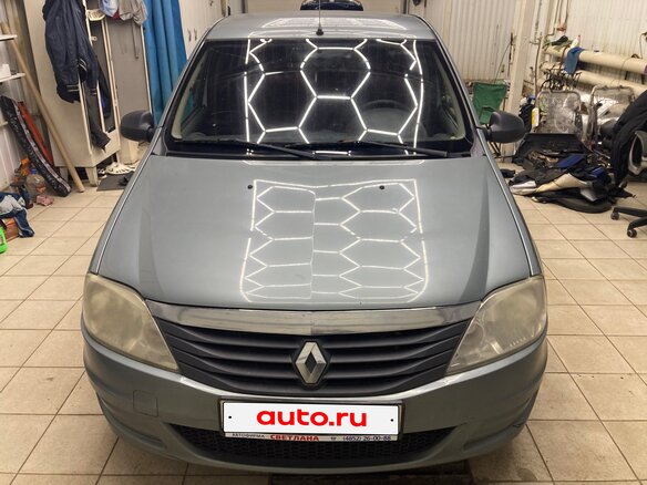 2012 Renault Logan I Рестайлинг, синий, 400000 рублей