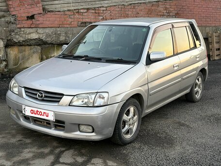 2001 Mazda Demio I (DW), серебристый, 169000 рублей, вид 1
