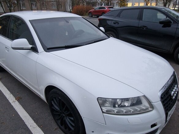 2010 Audi A6 III (C6) Рестайлинг, белый, 1100000 рублей - вид 1