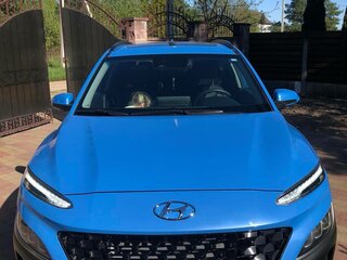 2021 Hyundai Kona I Рестайлинг, голубой, 1300000 рублей, вид 2