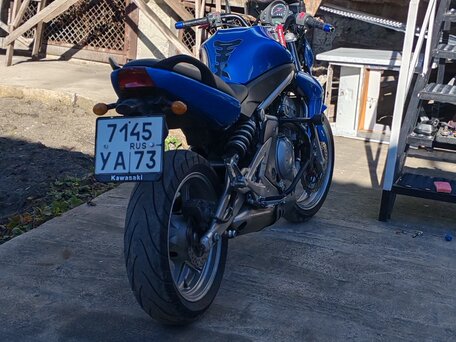 2009 Kawasaki ER-6N, синий, 350000 рублей, вид 3