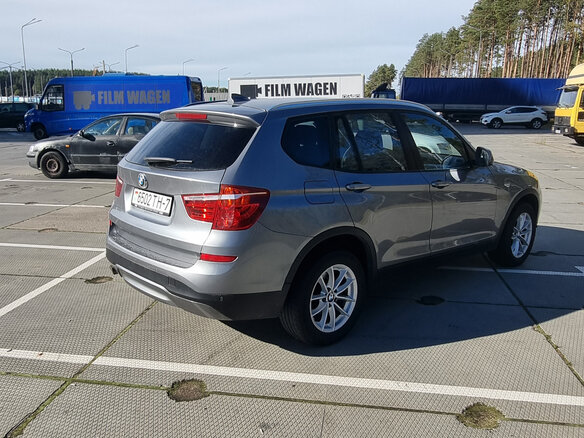 2017 BMW X3 18d II (F25) Рестайлинг, серебристый, 2100000 рублей