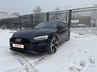 2019 Audi A5 45 TFSI II (F5) Рестайлинг, синий, 3650000 рублей, вид 2
