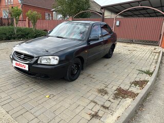 2006 Hyundai Accent ТагАЗ II, чёрный, 318000 рублей, вид 2