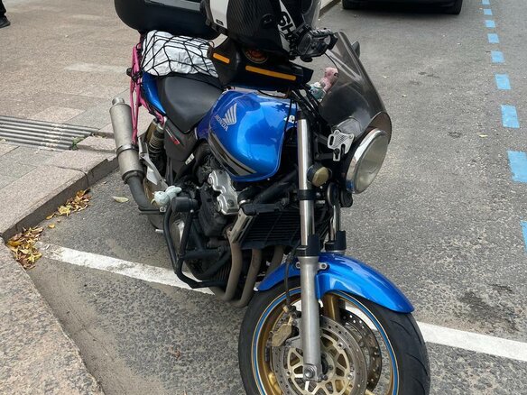 2005 Honda CB 400 Super Four, синий, 410000 рублей - вид 15