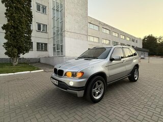 2001 BMW X5 3.0i I (E53), серебристый, 750000 рублей, вид 3