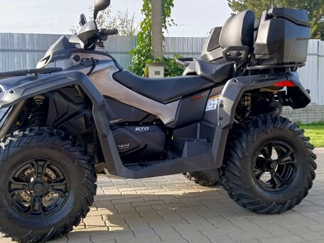 2017 BRP Can-Am Outlander L 570 (MAX), серый, 1125000 рублей, вид 5