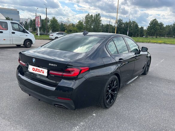 2021 BMW 5 серии 520i VII (G30/G31/G38) Рестайлинг, чёрный - вид 5