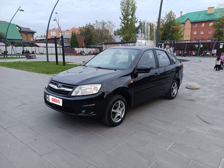 2015 Lada (ВАЗ) Granta I, чёрный, 280000 рублей, вид 2