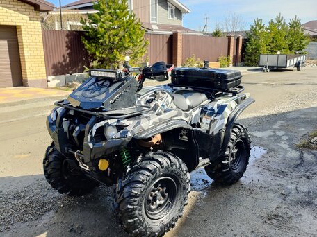 2015 Yamaha Grizzly 700, серебристый, 750000 рублей, вид 3