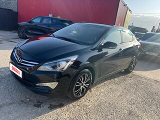 2014 Hyundai Solaris I Рестайлинг, чёрный, 855000 рублей, вид 1