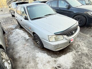 2002 Hyundai Accent II, серебристый, 70000 рублей, вид 3
