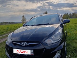2012 Hyundai Solaris I, чёрный, 790000 рублей, вид 1