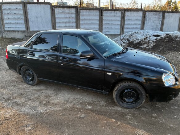 2008 Lada (ВАЗ) Priora I, чёрный, 210000 рублей - вид 3