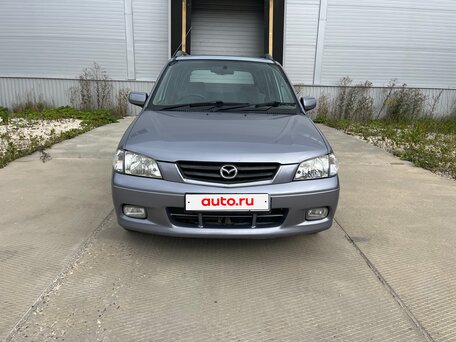 2002 Mazda Demio I (DW), голубой, 285000 рублей, вид 2