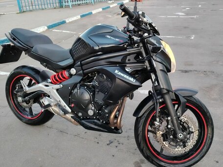 2017 Kawasaki ER-6N, чёрный, 400000 рублей, вид 3