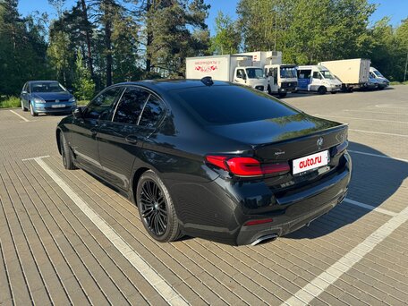 2021 BMW 5 серии 530i xDrive VII (G30/G31/G38) Рестайлинг, чёрный, 5200000 рублей, вид 2