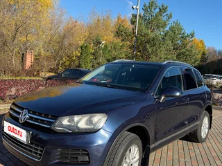 2012 Volkswagen Touareg II, синий, 1990000 рублей, вид 3