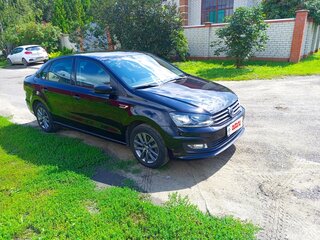 2020 Volkswagen Polo V Рестайлинг, чёрный, 1435000 рублей, вид 2