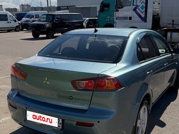 2008 Mitsubishi Lancer X, голубой, 500000 рублей - вид 5