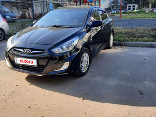 2013 Hyundai Solaris I, чёрный, 710000 рублей, вид 1