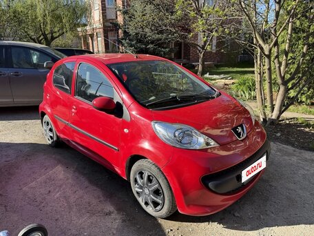 2008 Peugeot 107 I, красный, 375000 рублей, вид 5