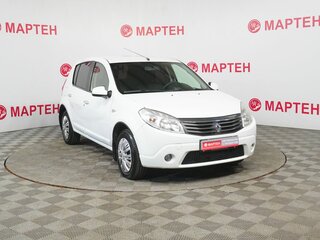 2013 Renault Sandero I, белый, 595000 рублей, вид 3