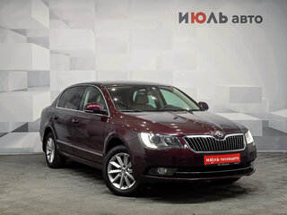 2014 Skoda Superb II Рестайлинг, фиолетовый, 950000 рублей, вид 3