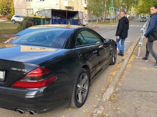 2004 Mercedes-Benz SL-Класс AMG 55 AMG II (R230), чёрный, 4300000 рублей, вид 2