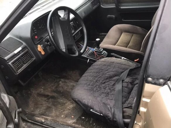 1986 Audi 100 III (C3), золотистый, 80000 рублей - вид 3