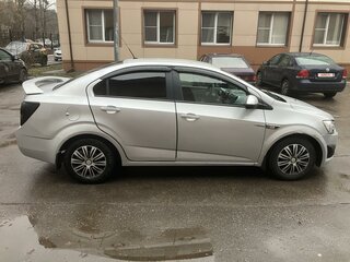 2012 Chevrolet Aveo II, серебристый, 445000 рублей, вид 3