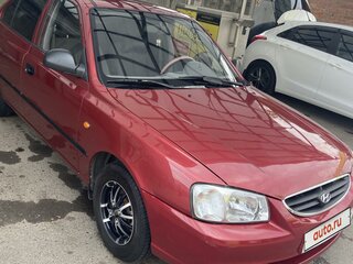 2005 Hyundai Accent ТагАЗ II, красный, 475000 рублей, вид 2