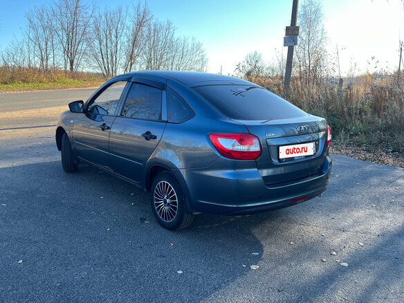 2014 Lada (ВАЗ) Granta I, серый, 370000 рублей - вид 6