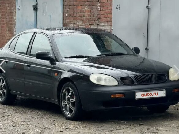 1998 Daewoo Leganza, чёрный, 350000 рублей