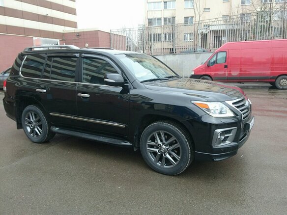 2015 Lexus LX 570 III Рестайлинг, чёрный