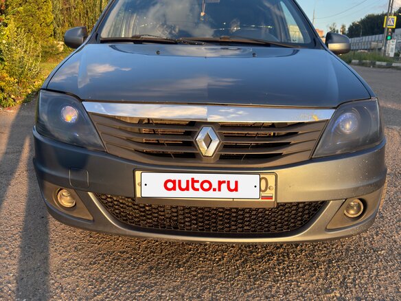 2010 Renault Logan I Рестайлинг, синий - вид 1