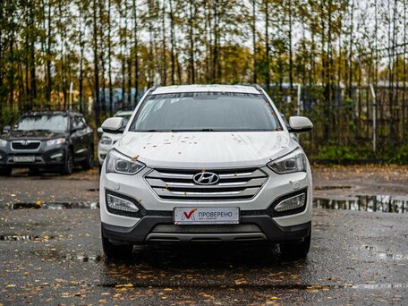 2014 Hyundai Santa Fe III, белый, 1799000 рублей, вид 3