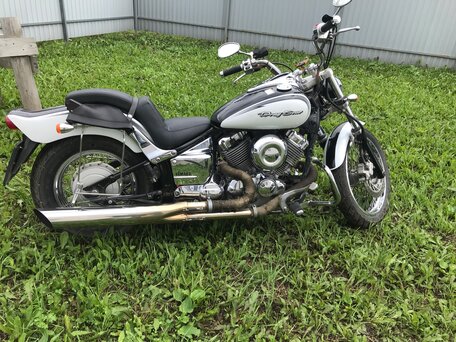 2007 Yamaha XVS400 Drag Star, чёрный, 360000 рублей, вид 1