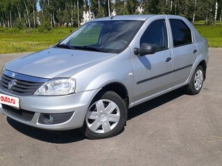 2012 Renault Logan I Рестайлинг, серебристый, 458000 рублей, вид 3