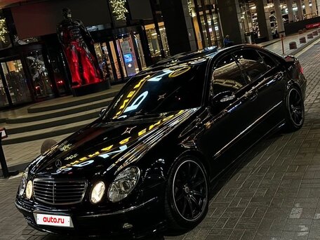 2005 Mercedes-Benz E-Класс 350 III (W211, S211), чёрный, 1630000 рублей, вид 2