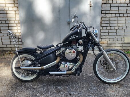 1996 Kawasaki VN400 Vulcan, чёрный, 280000 рублей, вид 4