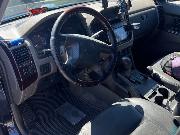 2002 Mitsubishi Montero III, синий, 760000 рублей - вид 7