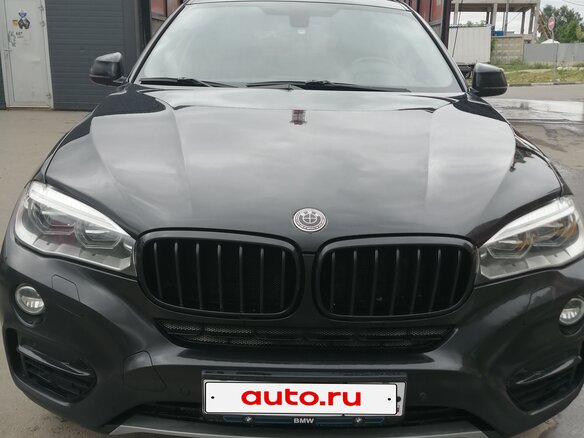 2015 BMW X6 30d II (F16), чёрный - вид 1