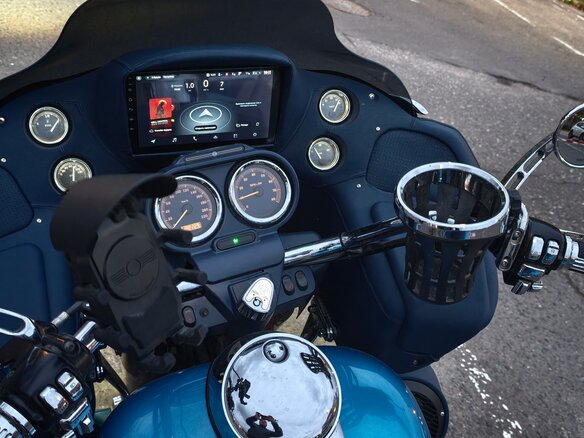 2011 Harley-Davidson Road Glide, синий, 1000000 рублей - вид 12